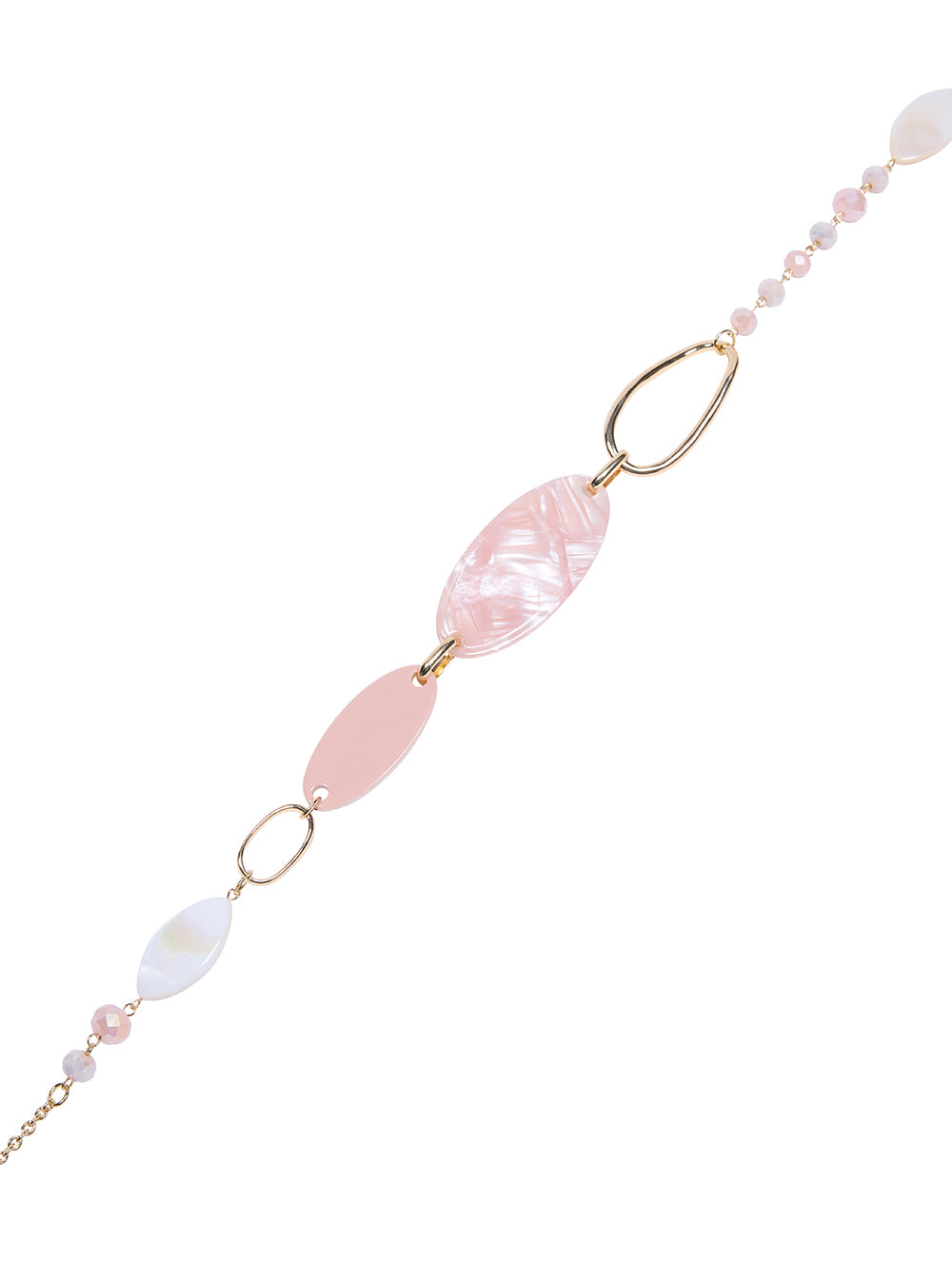 Peaches and Cream Necklace - Dainty Peach Blossom Pendant with Cream Beads - Perfect for Spring & Summer Outfits, Bridesmaid Gifts, and Romantic Date Nights