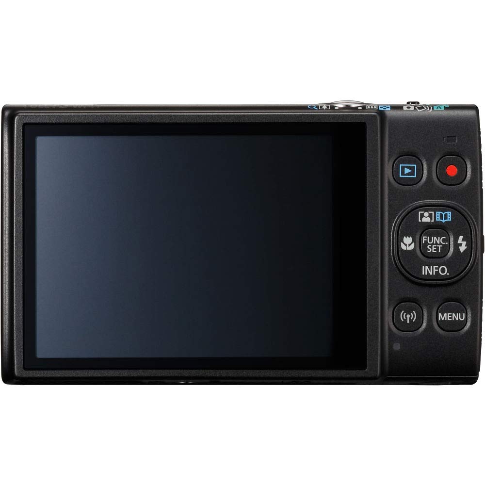 Canon PowerShot ELPH 360 HS 20.2MP Digital Camera with 12x Optical Zoom (Black) + 64GB SD Card, Spare Battery, Case & Accessories Kit - Perfect for Travel Photography, Vlogging & Family Moments