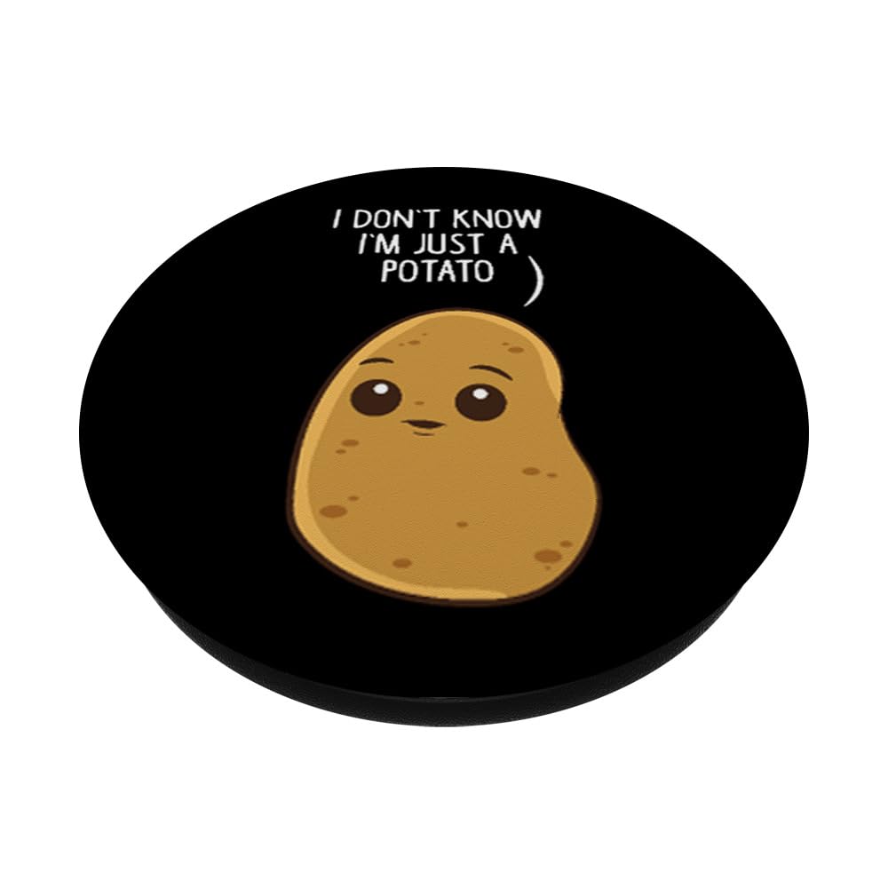 Funny Potato PopSockets PopGrip - Adhesive Phone Grip & Stand for iPhone, Samsung, and More | Perfect for Work, Travel, and Daily Use