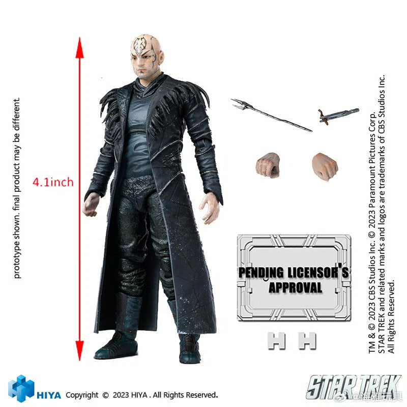 PRE ORDER 1/18 Scale HIYA 4-Inch Action Figure - Exquisite Mini Series STAR TREK 2009 Nero Collectible - Perfect for Display, Gifts & Sci-Fi Collections
