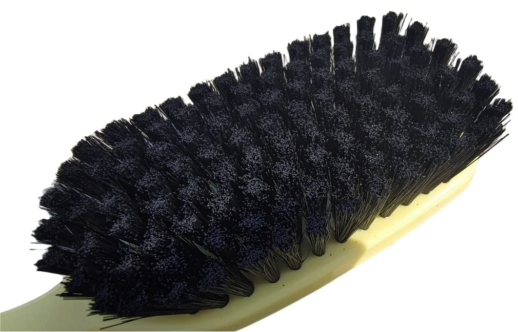Antiter 2-in-1 Multipurpose Cleaning Brush Set - Shoe Shine Polish Brush & Coat Brush - Nylon Bristles for Shoes, Furniture & Car Detailing (Black & Brown, 2-Pack) - Perfect for Home Cleaning, Leather Care & Auto Interior Maintenance