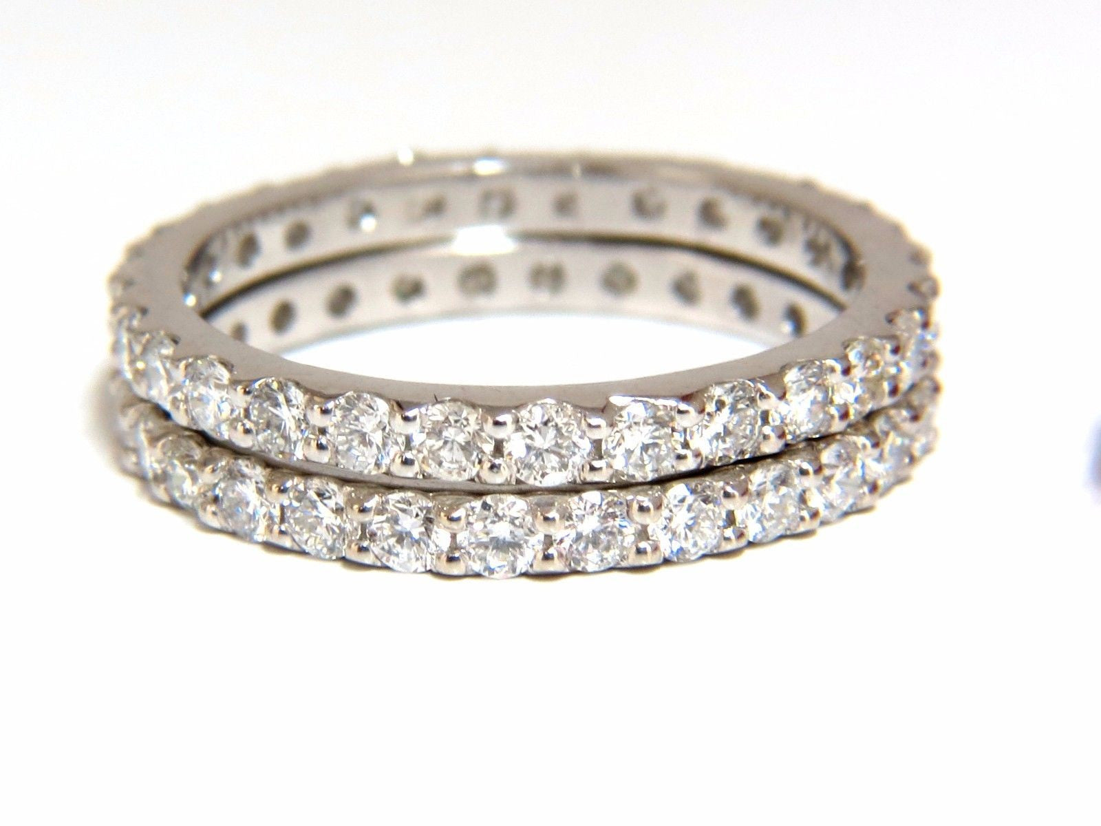 14Kt Natural Vivid Red Ruby Stackable Eternity Ring - 7.42ct Diamond Accents | Perfect for Wedding Bands, Anniversary Gifts & Stacking Jewelry Collections