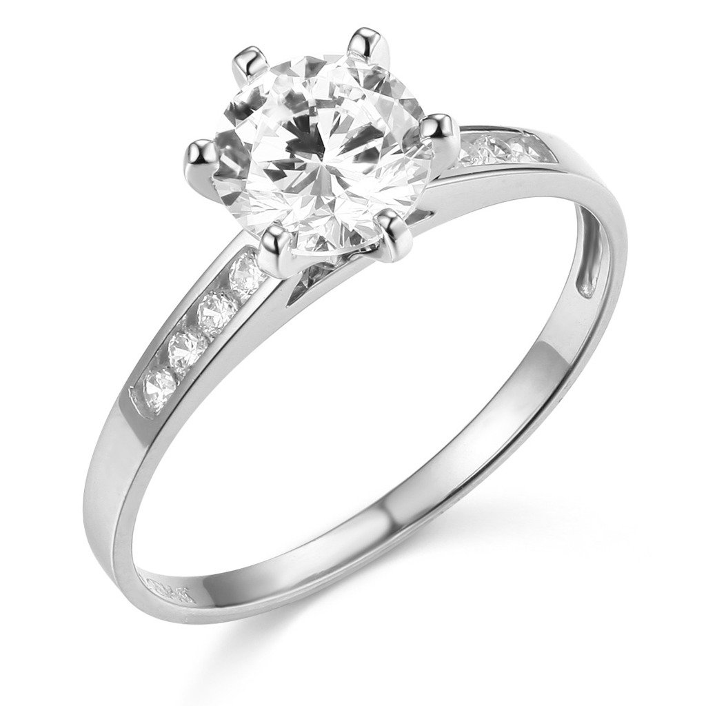 14K Yellow or White Gold Wedding Engagement Ring for Women - Elegant Solitaire Diamond Ring for Proposals, Anniversaries & Bridal Jewelry
