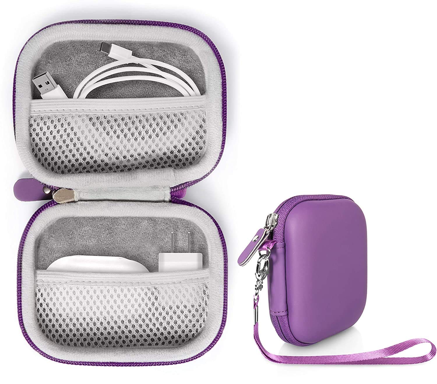 Premium Travel Case for Apple AirPods Pro 1/2/3 & iPhone - Includes MagSafe Charger, Wall Charger, SD/CF Card Reader, Lightning & USB C Hub - Perfect for Travel, Work & Daily Organization