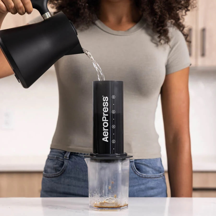 AeroPress Go Travel Coffee Press with Carafe - Portable Espresso Maker for Camping, Office & Home Brewing