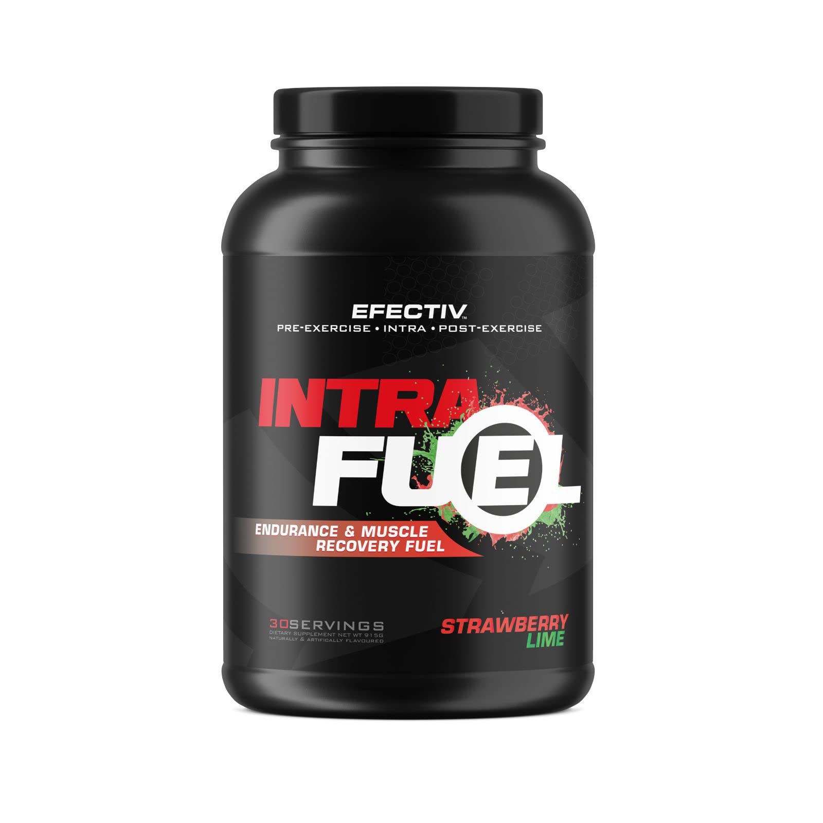 Efectiv Nutrition Intra Fuel 915g - Strawberry Lime Flavored Workout Supplement for Energy & Recovery | Pre & Post Workout Drink Mix for Athletes & Fitness Enthusiasts
