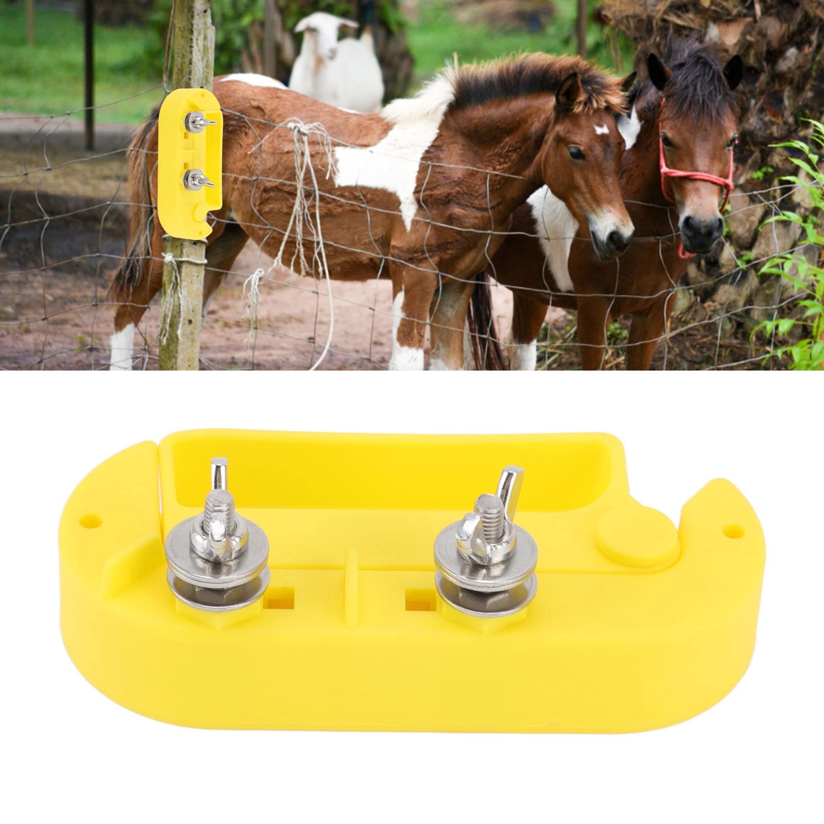 TOPINCN Electric Fence Cut Off Switch - Single Pole Plastic Portable Fence Wire Tensioner for Livestock Farm - Perfect for Cattle, Horse & Sheep Fencing Systems (Weatherproof & Durable)