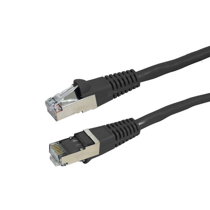 High-Speed Cat6A SFTP Ethernet Cable 20M - 10G Network Patch Lead, Shielded Twisted Pair, Black - Perfect for Gaming, Streaming & Office Networking