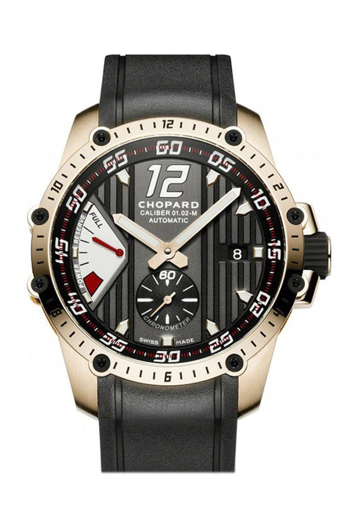 Chopard Classic Racing Superfast Rose Gold Black Dial Men's Watch 161291/5001 - Luxury Swiss Timepiece for Racing Enthusiasts & Formal Occasions