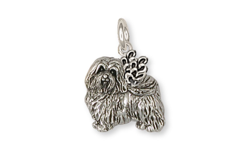 Handmade Sterling Silver Havanese Angel Charm Jewelry - HV1A-C | Elegant Dog Pendant for Pet Lovers | Perfect Gift for Dog Owners, Birthday & Special Occasions