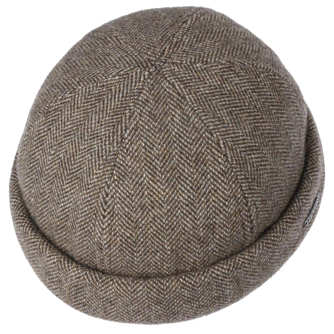 Stetson Lavoy Herringbone Wool Docker Hat for Men - Classic Winter Beanie for Outdoor Activities, Hiking, and Casual Wear
