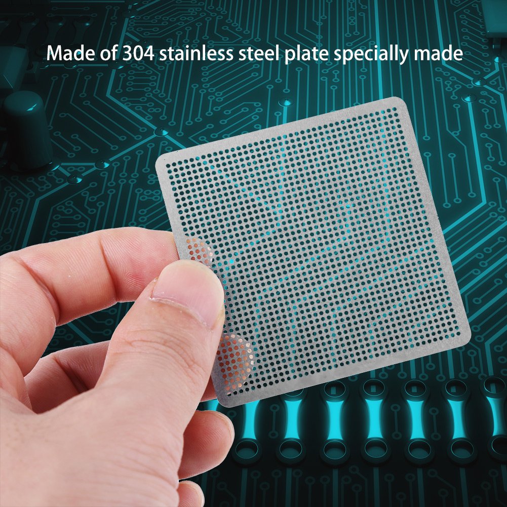 27pcs Universal BGA Stencils Kit - Direct Heat BGA Reballing Templates for Soldering & Welding Accessories | PCB Repair, Chip Reballing, Electronics Maintenance