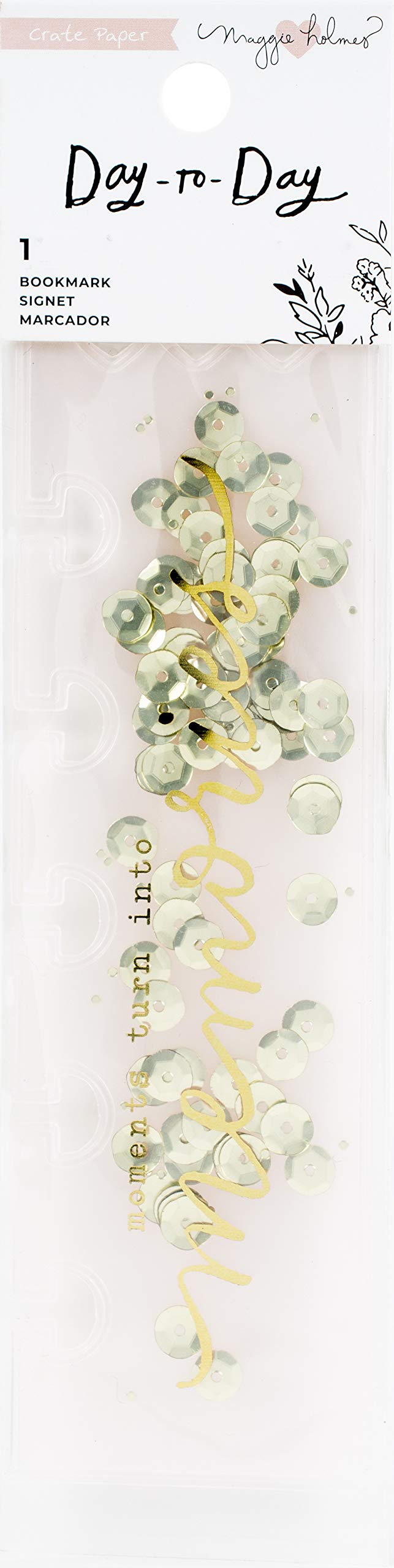 Crate Paper Planner Bookmark with Gold Foil - Elegant Page Marker for Journals, Planners, and Books | Perfect for Organizing, Note-Taking, and Gift Giving