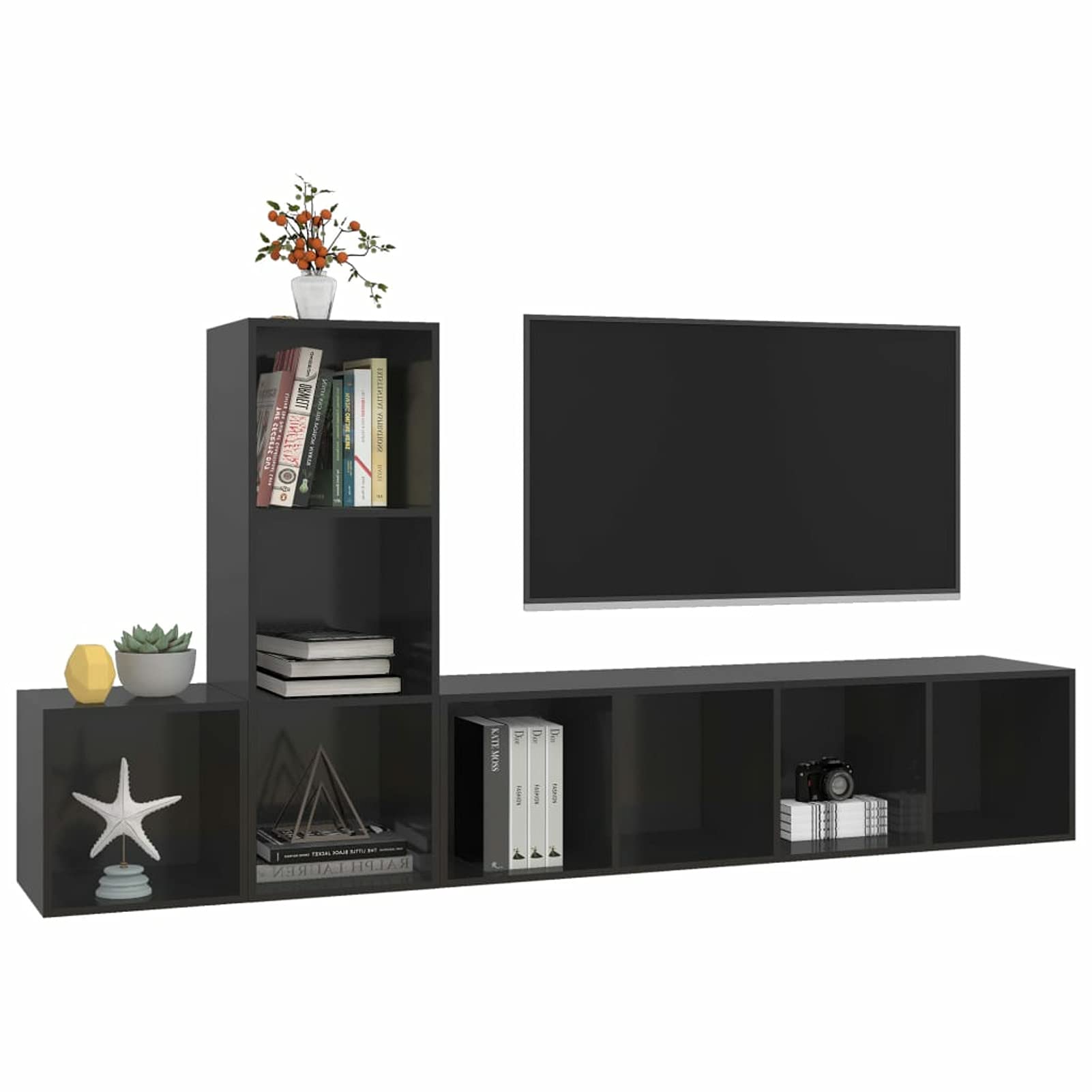 Tidyard 3-Piece Wall Mounted TV Stand Set - 14.6