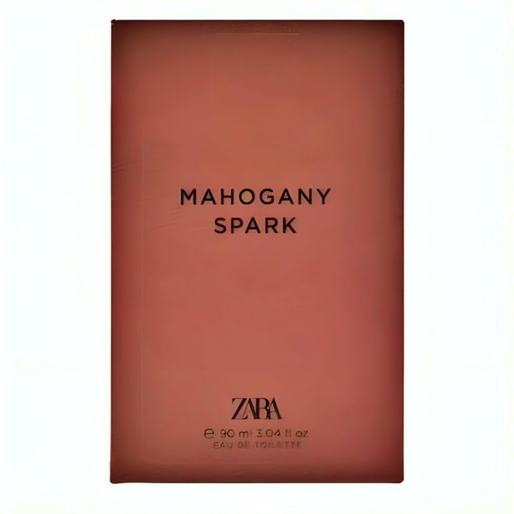 Zara Mahogany Spark Men's Cologne - Addictive Woody Fragrance with Bergamot, Lavender & Warm Spices - Eau de Toilette 90ml (3.04 fl oz) - Perfect for Date Nights, Office Wear & Special Occasions