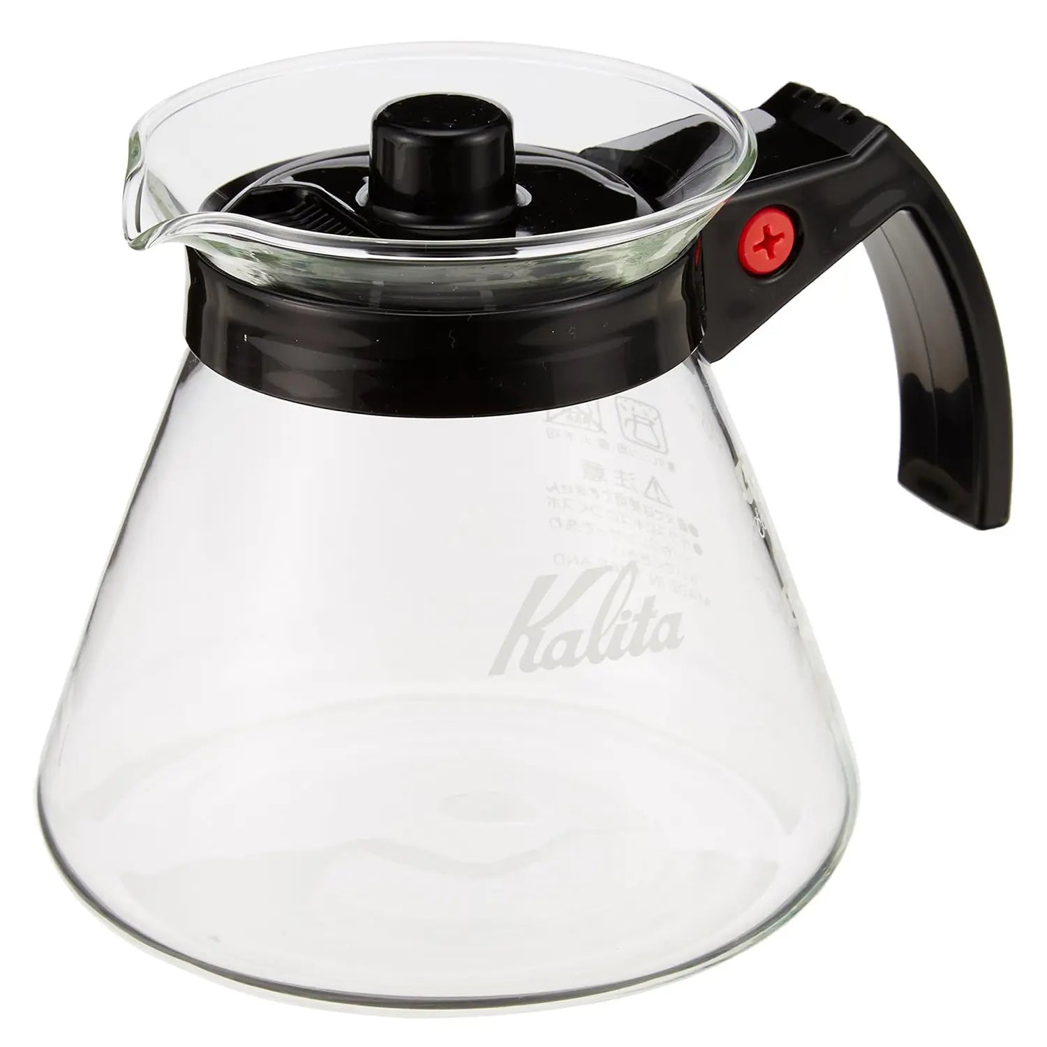 Kalita Heat Resistant Glass Coffee Server - 12oz/350ml Drip Coffee Carafe with Handle - Perfect for Pour Over, French Press & Iced Coffee Brewing at Home or Office