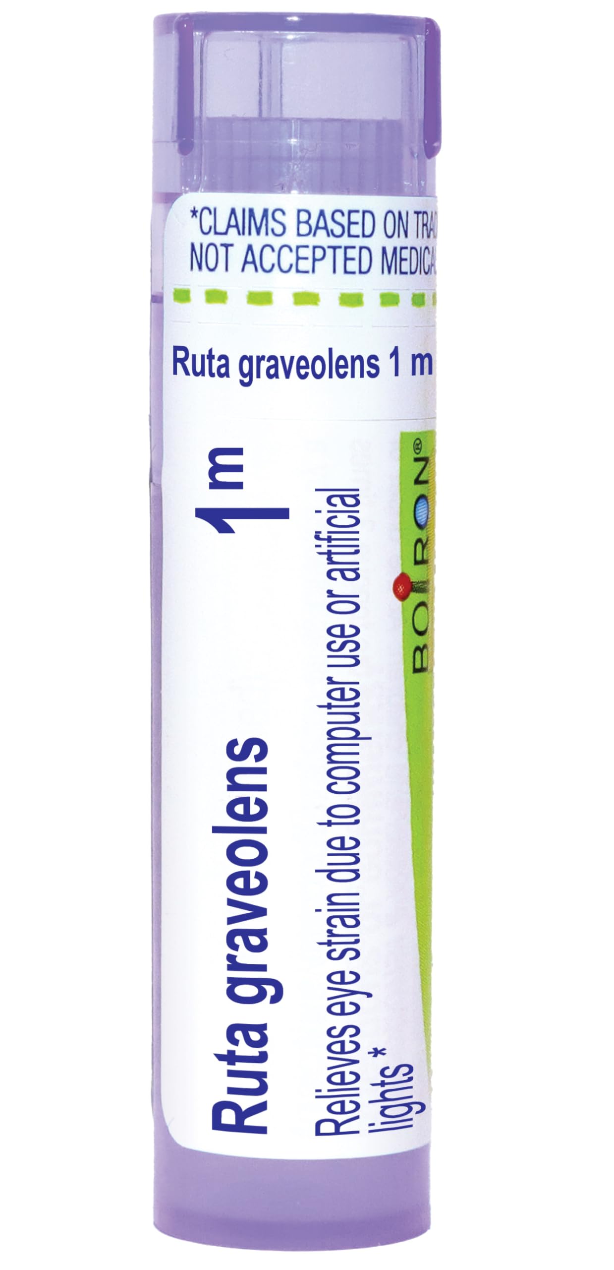 Boiron Ruta Graveolens 1M Homeopathic Medicine - 80 Pellets for Eye Strain Relief from Computer Screens & Artificial Lights | Digital Eye Fatigue Solution for Office Workers & Gamers