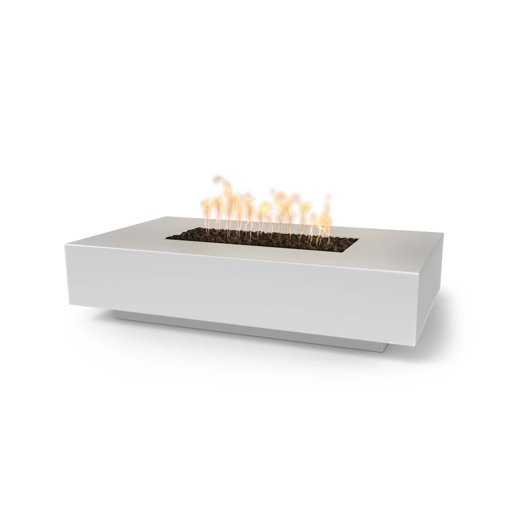 Premium GFRC Concrete Outdoor Fire Pit - Modern Linear Design for Patio, Backyard & Garden - Durable & Weather-Resistant for Year-Round Use