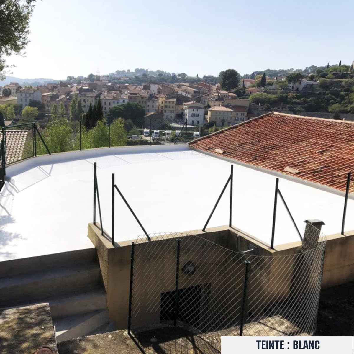 ARCATHAN Colored Polyurethane Roof Waterproofing Resin - 15 kg White - ARCANE INDUSTRIES | Durable Waterproof Coating for Flat Roofs, Terraces & Concrete Surfaces