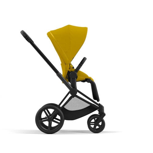 Cybex Priam 4 Complete Stroller - Matte Black/Black | Luxury Baby Stroller with All-Terrain Wheels & Reversible Seat | Perfect for City Walks, Shopping & Travel