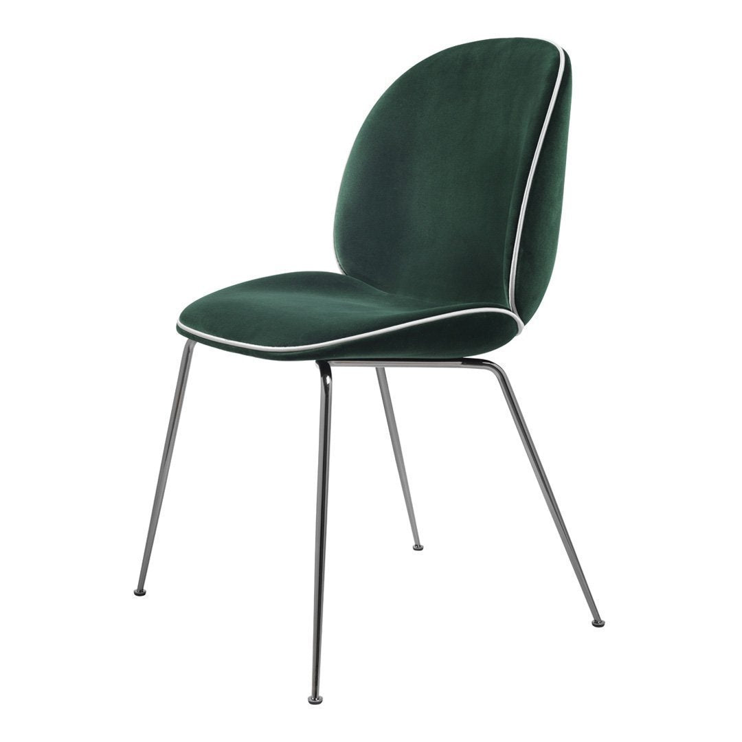 Stylish Beetle Dining Chair with Conic Base - Fully Upholstered Modern Seating for Kitchen, Dining Room & Office