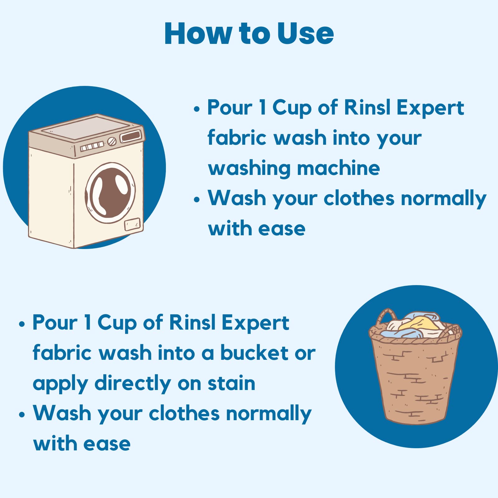 Rinsl Natural Laundry Liquid Detergent - Powerful Stain Remover & Fabric Brightener | Safe for Top Load, Front Load & Hand Washing | 450ml | Perfect for Everyday Laundry, Baby Clothes & Delicate Fabrics