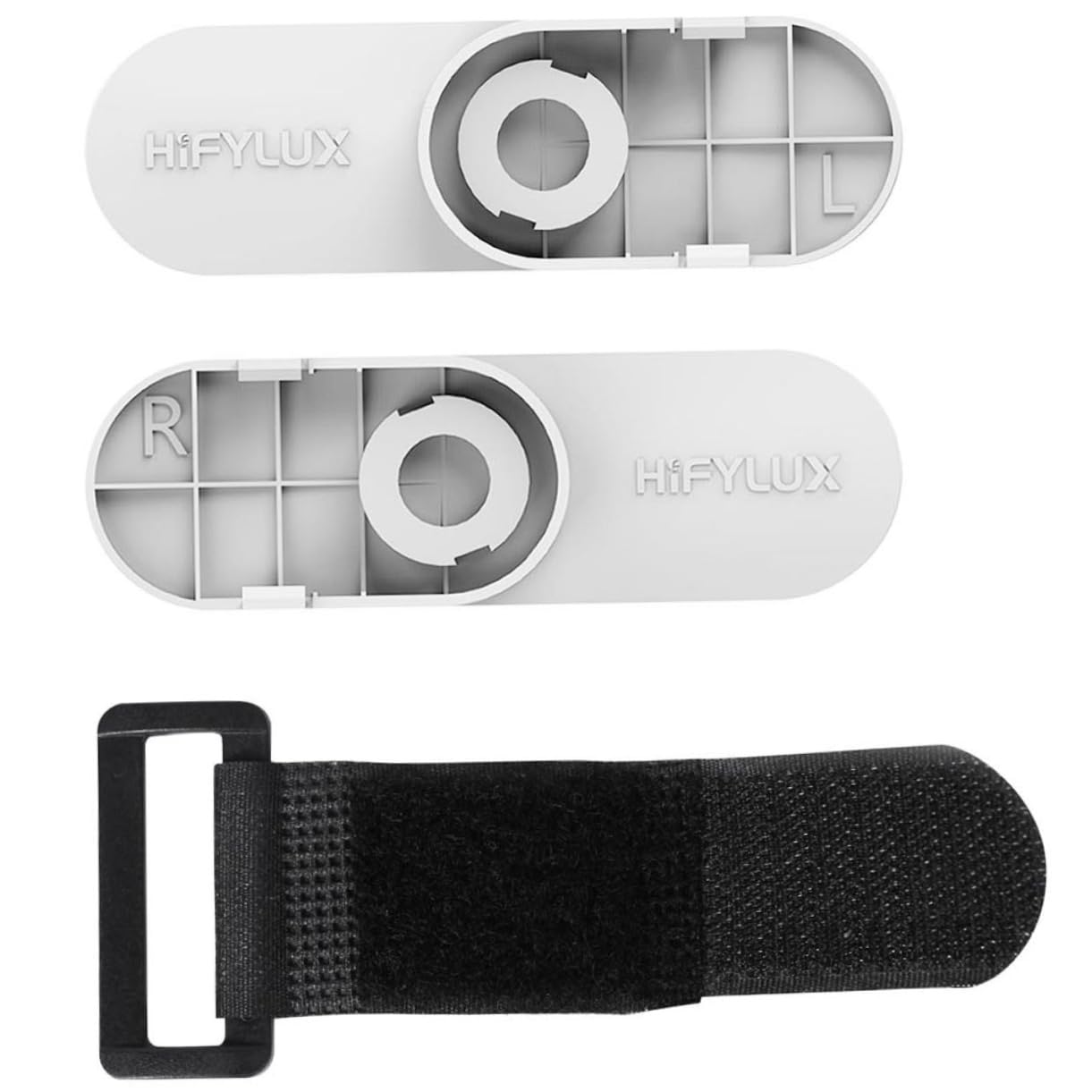 POPETPOP VR Headset Accessories Kit - Adjustable Head Strap, Headband & Audio Adapter for Vive - ABS White | Comfort Upgrade for Extended Gaming & VR Experiences