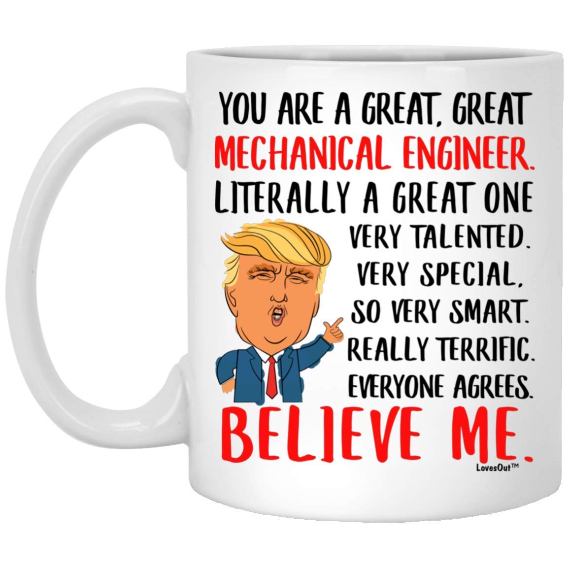 Funny Mechanical Engineer Coffee Mug - 11oz White Ceramic Cup - Great Birthday & Christmas Gift for Coworkers | Perfect for Office Use, Engineer Appreciation & Coffee Breaks