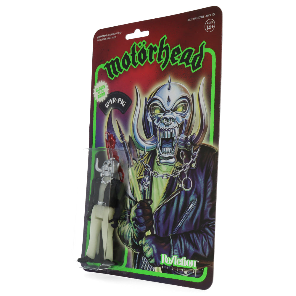 Motörhead Warpig GID Version ReAction Figure - Glow in The Dark Collectible Toy for Music Fans & Rock Memorabilia Collectors - Perfect for Display, Gifts, and Rock-Themed Decor