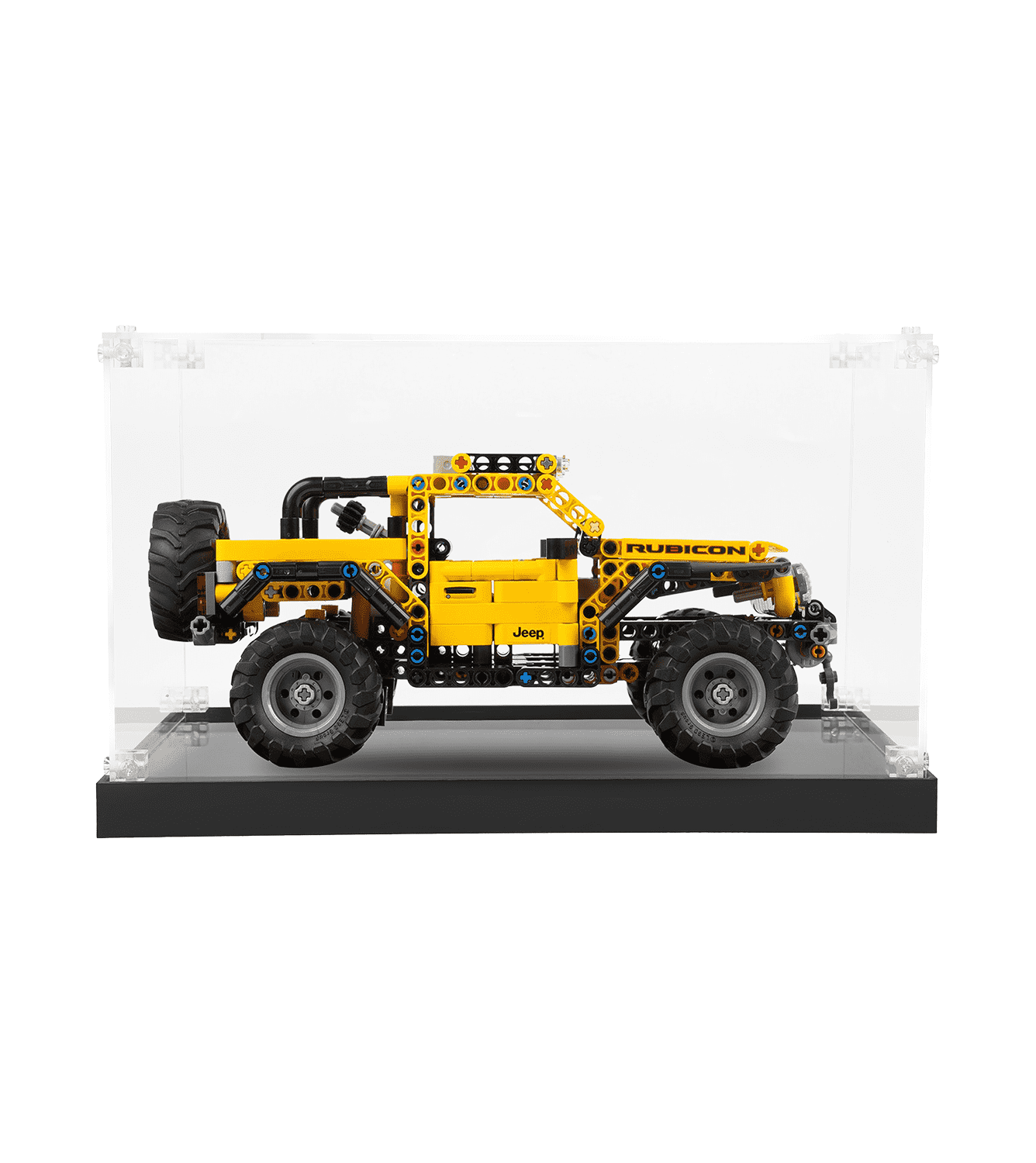 LEGO Technic Jeep Wrangler 42122 Display Case - Clear Acrylic Showcase for Model Car Collection - Perfect for Home Decor, Office Display & Gift for LEGO Enthusiasts
