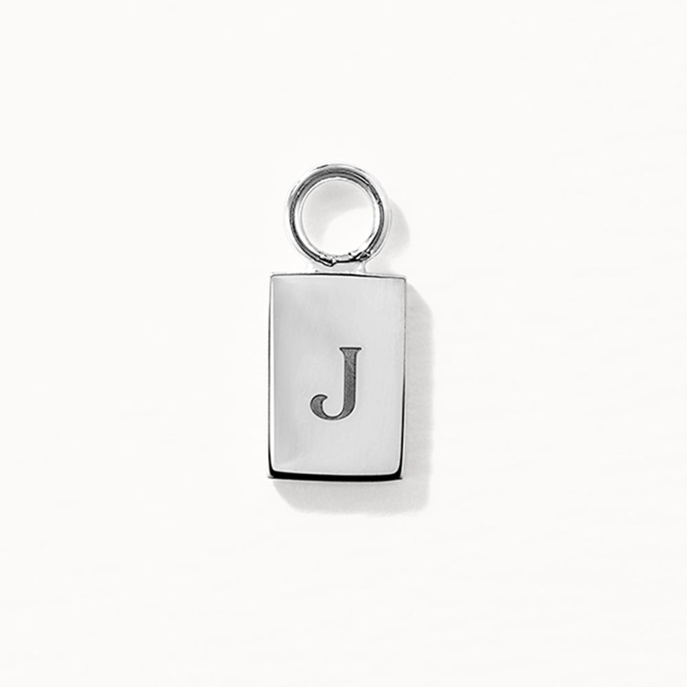 Personalized Silver Engravable Rectangle Charm - Perfect for Jewelry Making, Gifts & Keepsakes