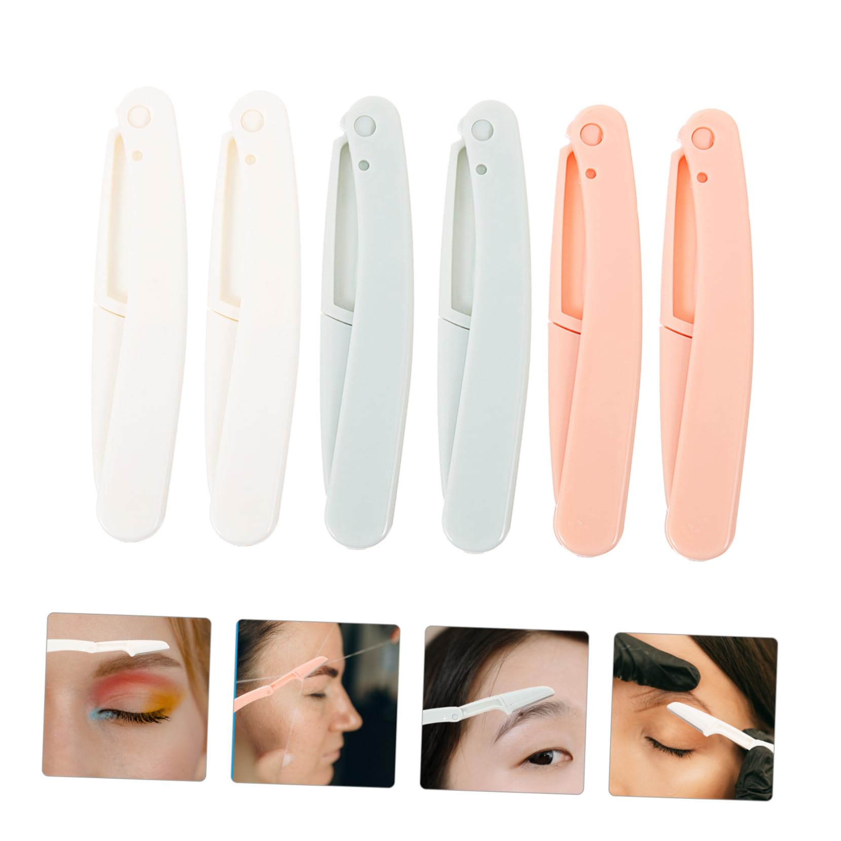 6pcs Women's Facial Razors - Eyebrow & Face Hair Trimmer with Comb - Smooth Skin for Eyebrow Shaping & Peach Fuzz Removal - Perfect for Home & Travel Use