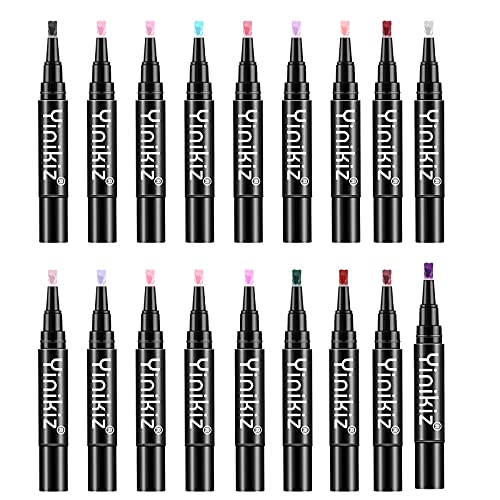 18 Colors Gel Nail Polish Pen Set - 5ml Each, 3-in-1 Nail Art Gel Polish with Brush for DIY Manicure at Home, Salon & Party Nail Designs