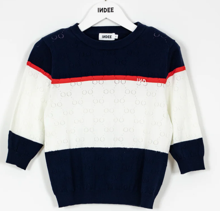 INDEE Short Sleeve Tricolor Pullover Sweatshirt - Size 10 L - Comfortable Casual Wear for Men | Perfect for Gym, Workout & Everyday Use