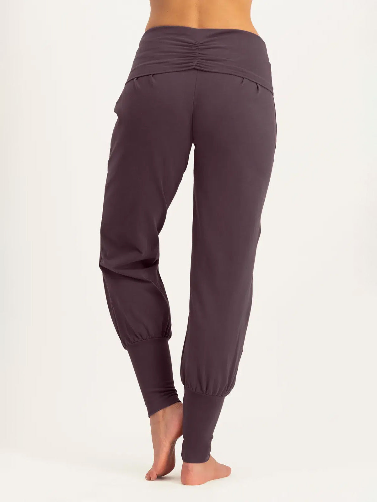 Urban Goddess Devi Yoga Pants for Women - High Waisted Berry Color Workout Leggings - Perfect for Yoga, Gym, Running & Lounge Wear