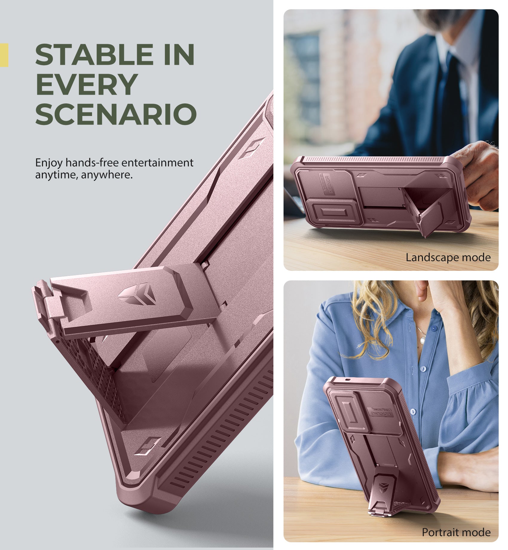 Durable Samsung Galaxy S25 Plus Case with Screen Protector - Heavy Duty Shockproof Cover, Slide Camera Protection & Kickstand - Perfect for Outdoor Activities, Work & Travel
