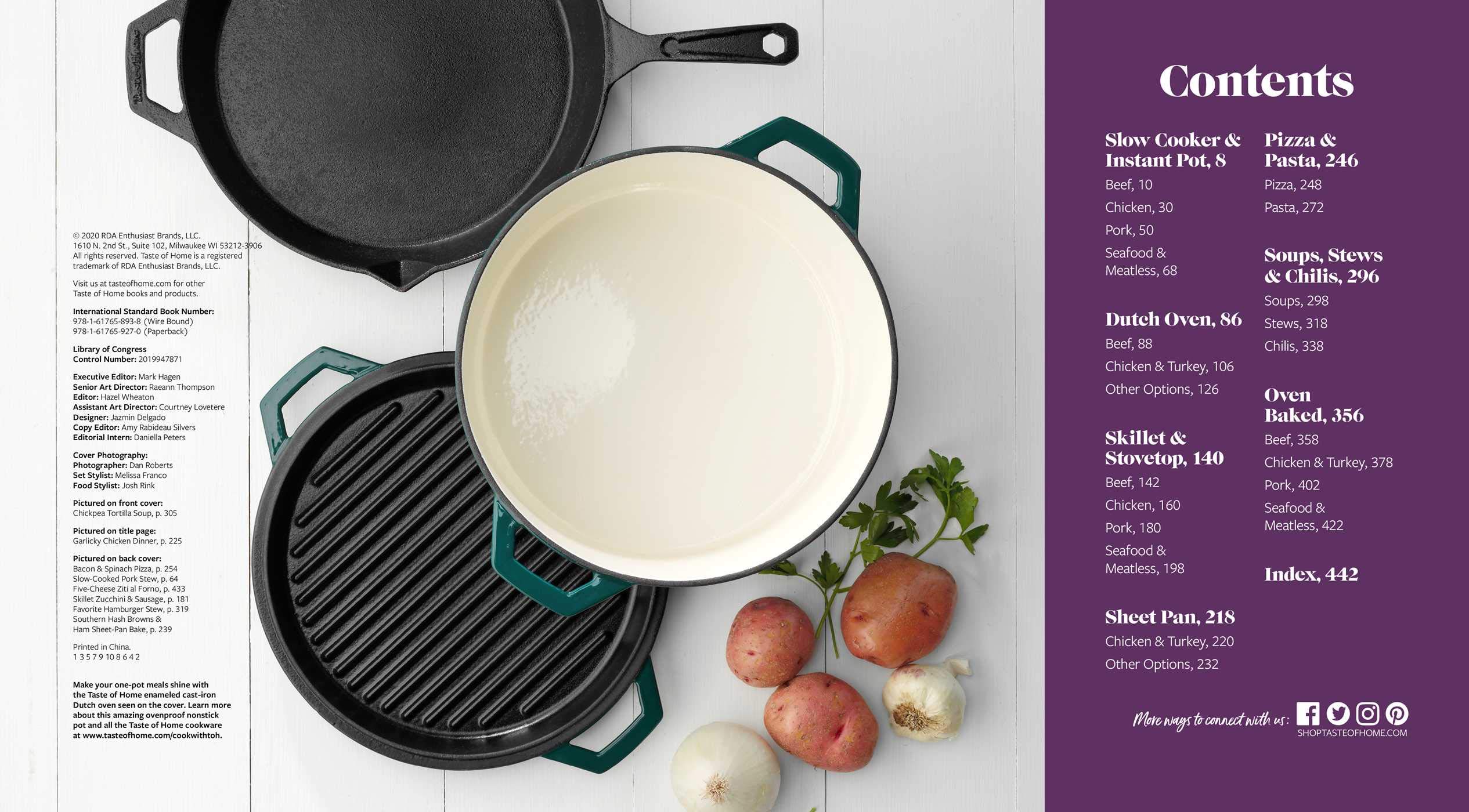 Taste of Home One Pot Favorites Cookbook: 519 Easy Dutch Oven, Instant Pot®, Sheet Pan & One-Pot Meal Recipes for Busy Families - Quick & Easy Weeknight Dinners & Meal Prep Solutions
