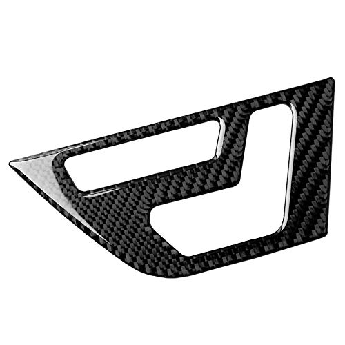 2 PCS Carbon Fiber Car Seat Adjustment Panel Decorative Stickers for Mercedes-Benz W204 (2007-2013) - Interior Trim Mouldings for Right-Hand Drive Vehicles | Perfect for Car Customization & Luxury Interior Upgrade