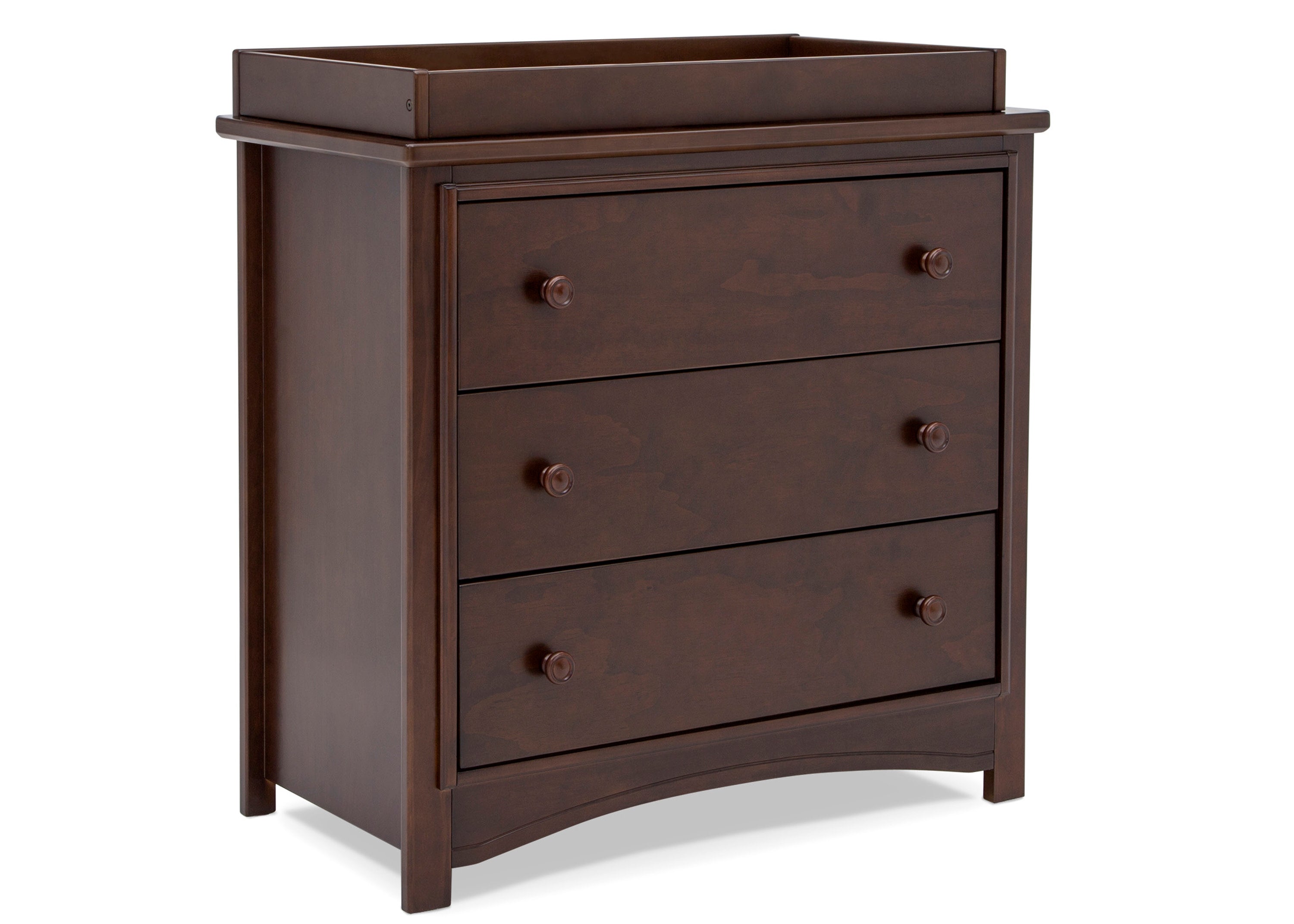 Perry 3 Drawer Baby Dresser with Changing Table Top & Secure Interlocking Drawers - Perfect Nursery Furniture for Diaper Changes & Baby Clothes Storage