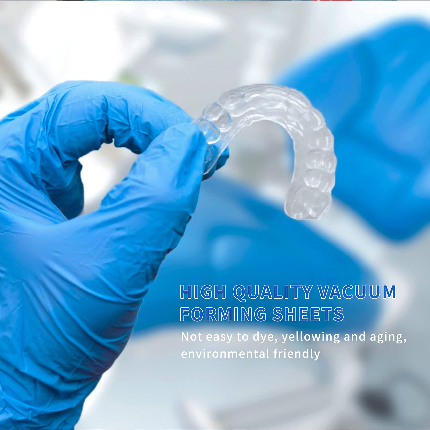 Professional Dental Thermoforming Sheets for Vacuum Forming & Splints - High-Quality Plastic for Dental Appliances, Mouthguards, and Orthodontic Devices