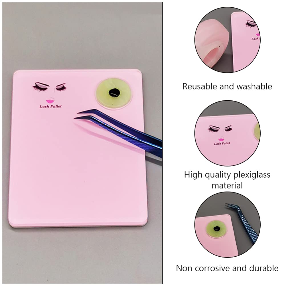 Lurrose Eyelash Extension Glue Palette - Jade Stone Adhesive Tray for Professional Lash Artists | Perfect for Salon, Home Use & DIY Lash Extensions