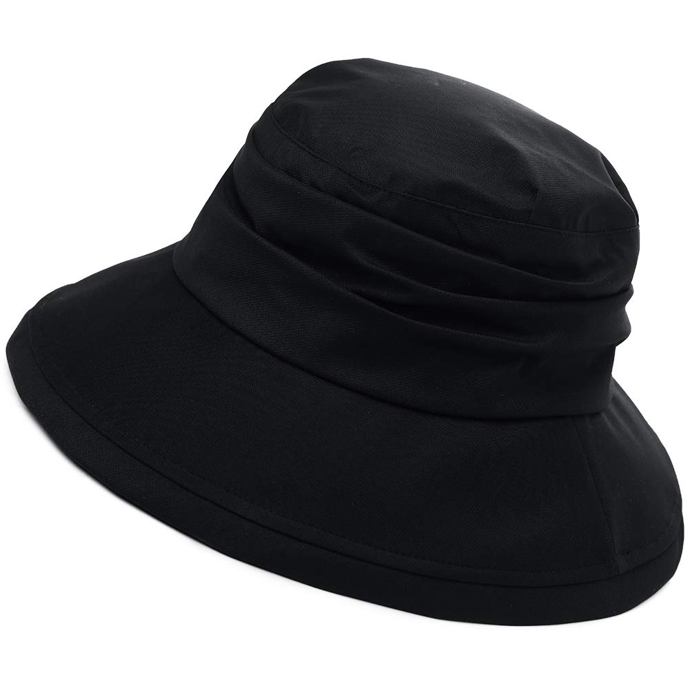 Comhats Waterproof Bucket Hats for Women - UV Protection Sun Hat with Wide Brim, Lightweight Rain Hat for Outdoor Activities, Beach, Hiking & Gardening