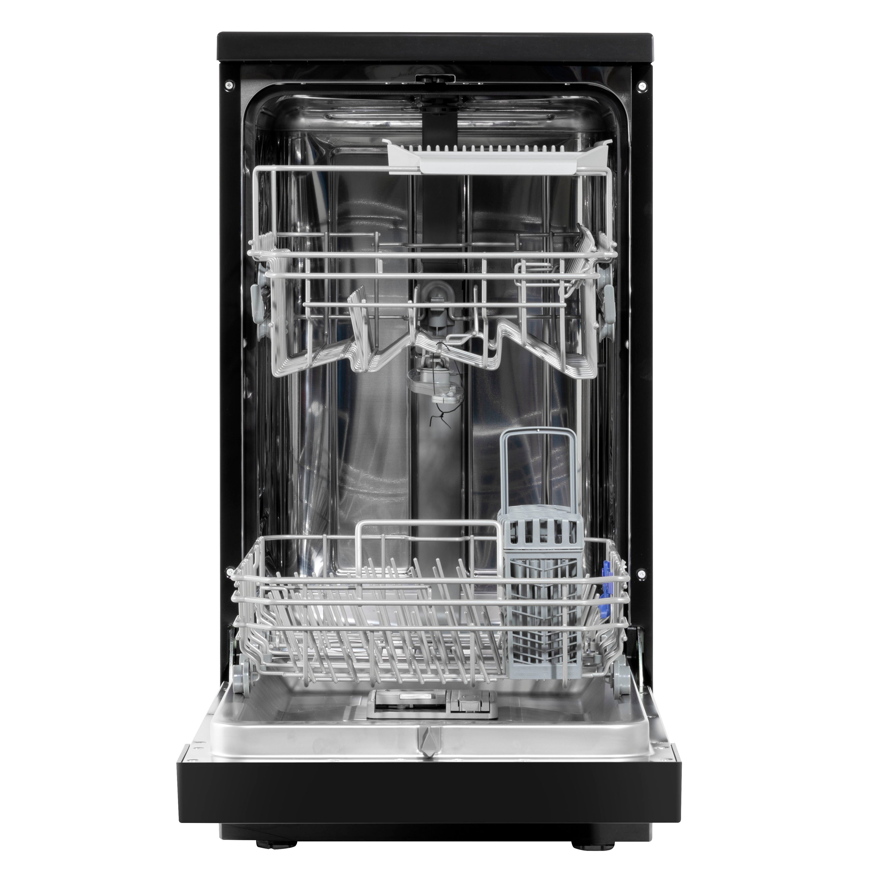 Baridi 45cm Slimline Freestanding Dishwasher - 10 Place Settings, 8 Wash Programs, Energy Efficient (Model DH267) - Perfect for Small Kitchens, Apartments & RVs
