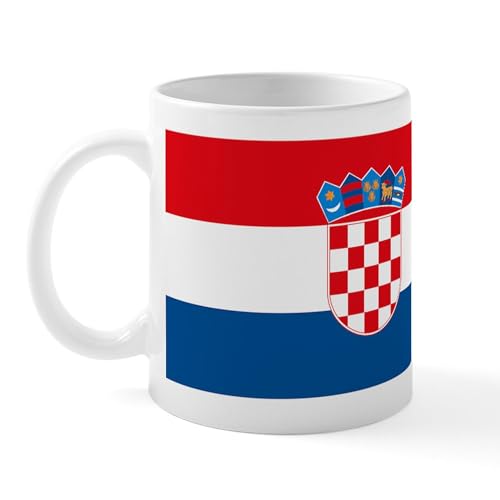 White - Croatia Flag Mug