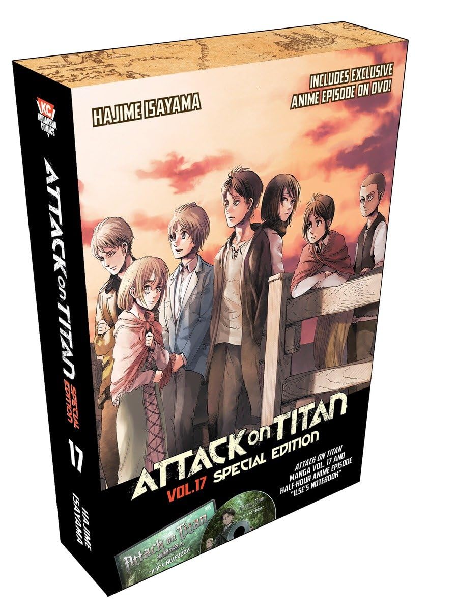 Attack on Titan Vol. 17 Manga Special Edition by Hajime Isayama - Collector's DVD | Anime Gift for Fans, Manga Collectibles, Japanese Pop Culture