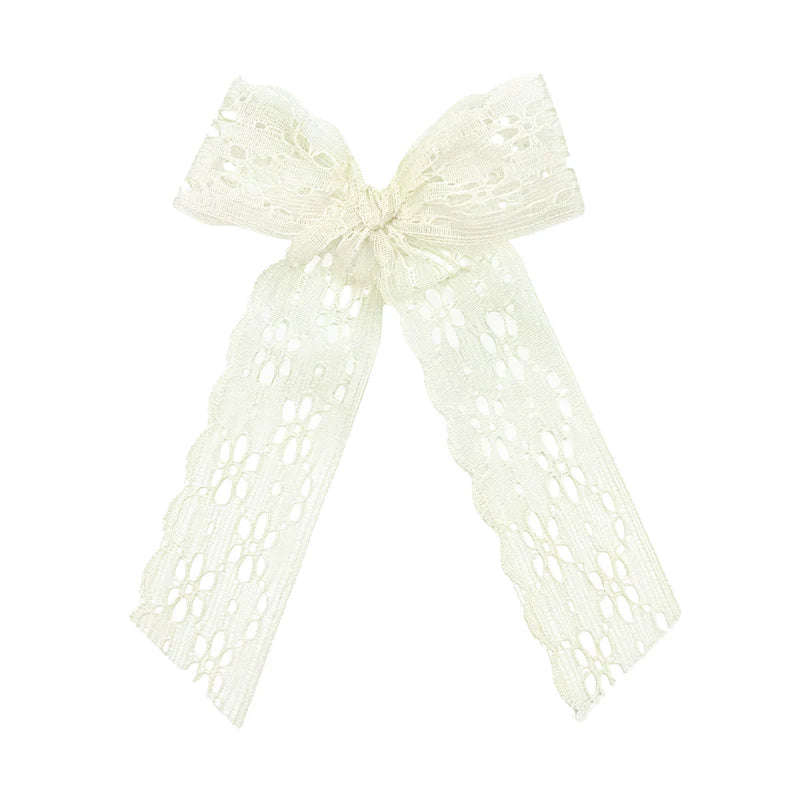 Elegant Lace Bow Sash Clip for Wedding Dress, Bridal Accessories, Prom Gowns & Special Occasions - Perfect for Bridesmaids, Flower Girls & Formal Events