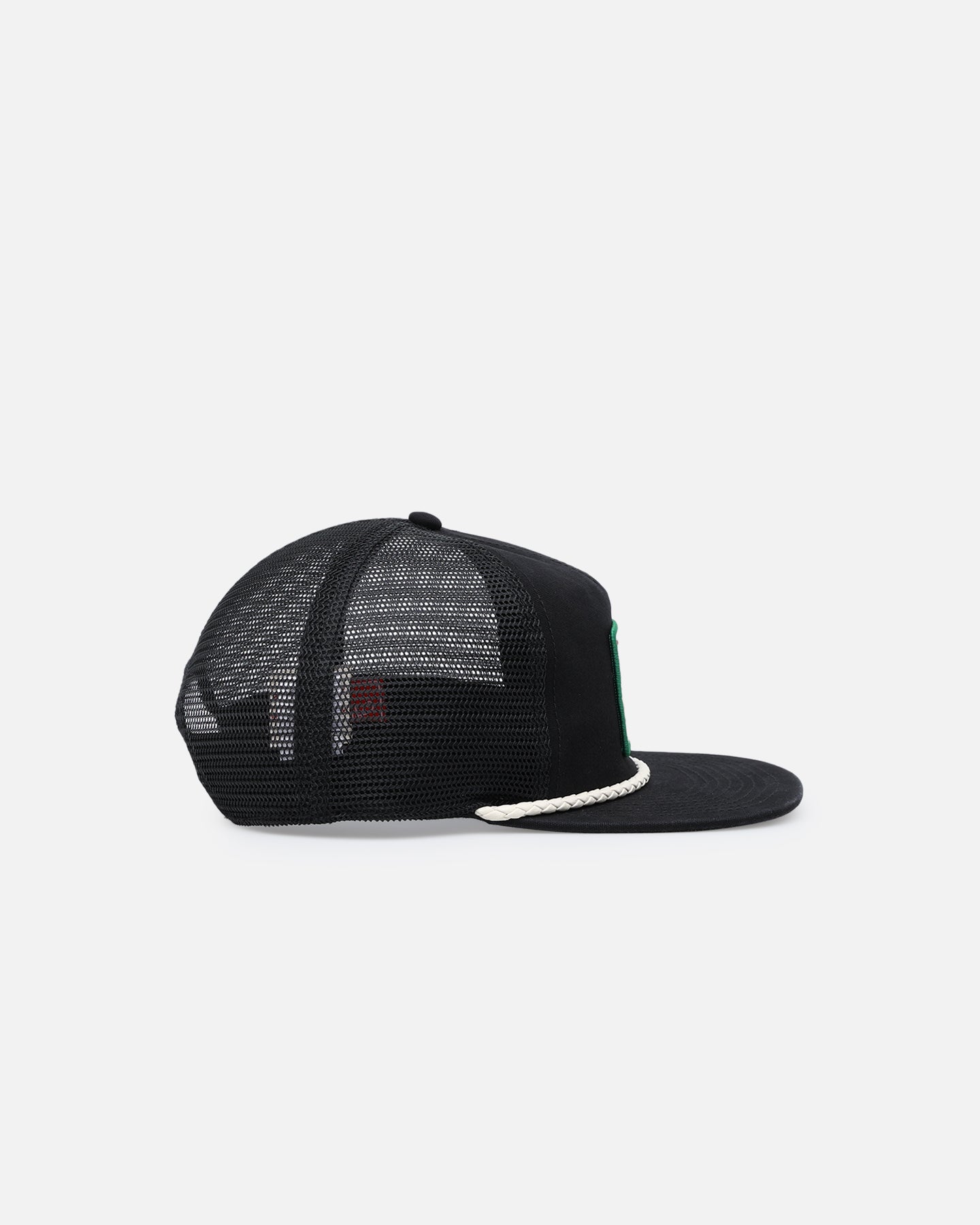 American Needle Wyatt Trucker Snapback Hat - Black Adjustable Baseball Cap for Men & Women | Perfect for Casual Wear, Sports & Outdoor Activities