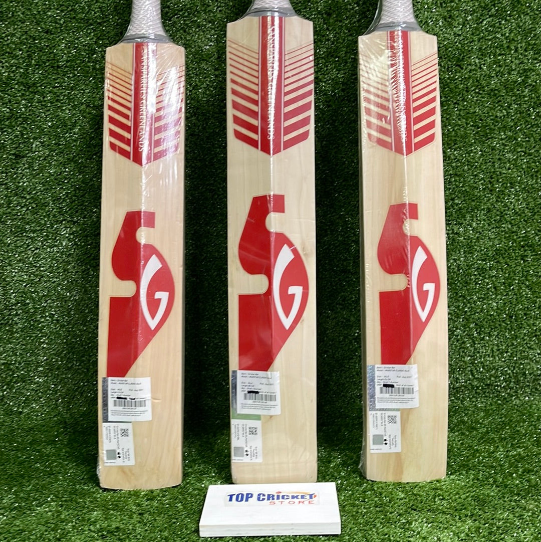 SG Maxstar Classic English Willow Junior Cricket Bat - Lightweight & Durable for Youth Cricket Training & Matches - Perfect for Practice, Games & Tournaments