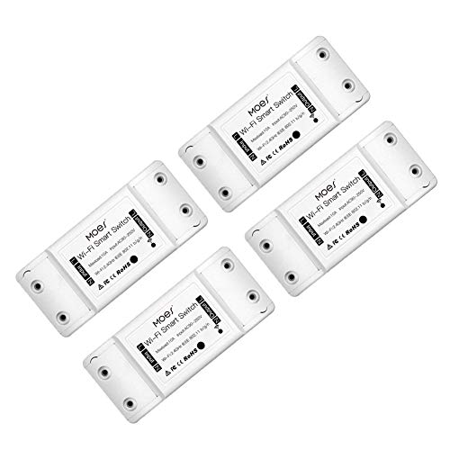 DIY WiFi Smart Light Switch Module - Universal Breaker Timer, Smart Life APP & Wireless Remote Control - Compatible with Alexa & Google Home (4 Pack) - Perfect for Home Automation & Smart Lighting Control