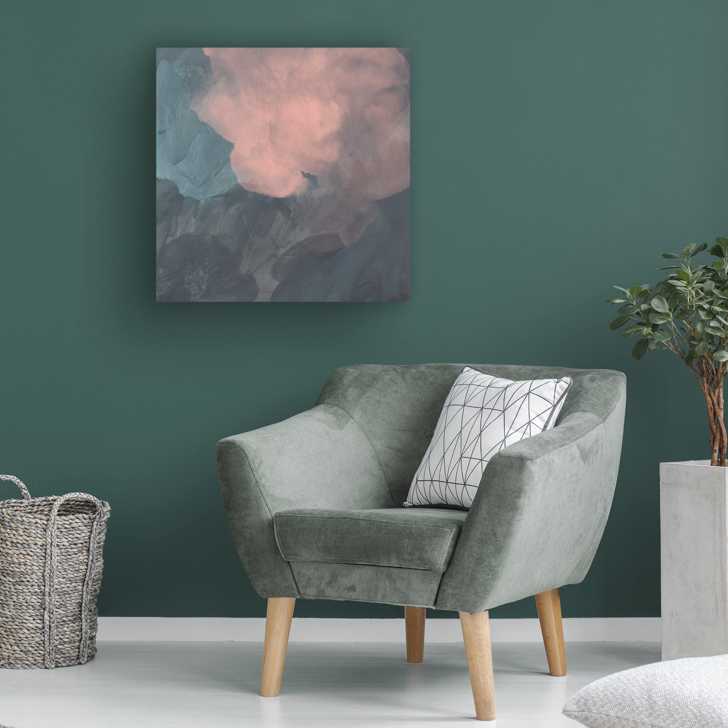 Jacob Green 'Sunset Aura III' Canvas Wall Art Print - Modern Abstract Landscape Painting for Living Room, Bedroom & Office Decor